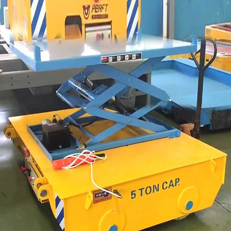 ציוד לטעינת מכולות בתפזורת עגלת העברת פלטפורמת הרמה הידראולית / ציוד הרמת מחסן