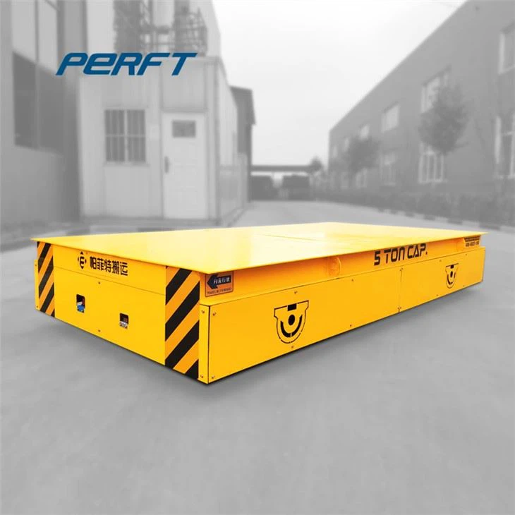 Capacity 5 Tonnes Electric Transfer Trolley Put 4 Pallets Transport To Warehouse