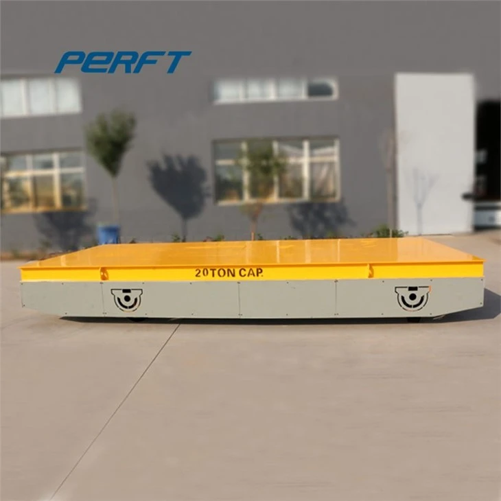 ISO Heavy Duty Remote Control 25 Tons Transfer Trolley For Workshop Transport Mold